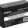 Аккумулятор для ИБП ExeGate DTM 607 (6В, 7 А·ч)