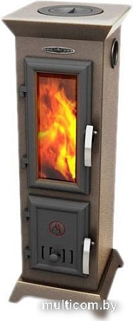 Свободностоящая печь-камин Термофор Статика Тетра Мини (черная бронза)