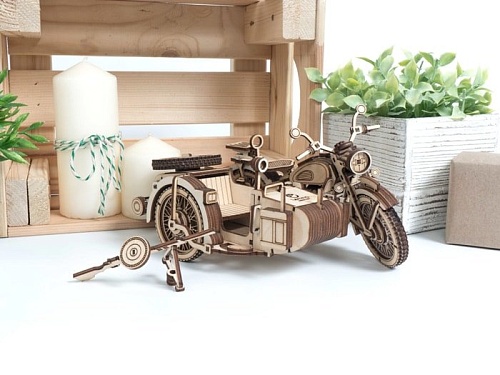 3Д-пазл Lemmo Мотоцикл с коляской УРАН
