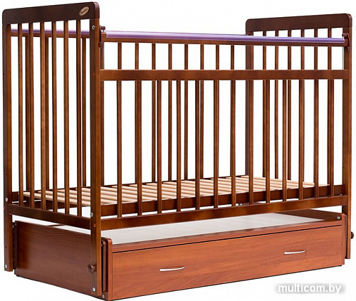 Детская кроватка Bambini Euro Style М 01.10.04 (орех светлый)