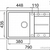 Кухонная мойка Elleci Unico 300 Tortora 43