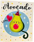 Блокнот Malamalama Avocado Love U Блокнот позитивного настроения 4627131689445