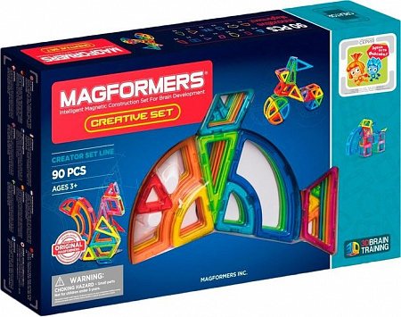 Конструктор Magformers Креатив 90 с Фиксиками 703004