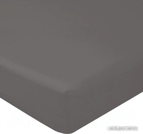 Постельное белье Luxsonia Поплин на резинке 120x200 Мр0040-26 (графит)