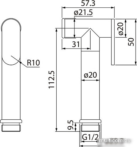Гигиенический душ IDDIS 020BBLGi20