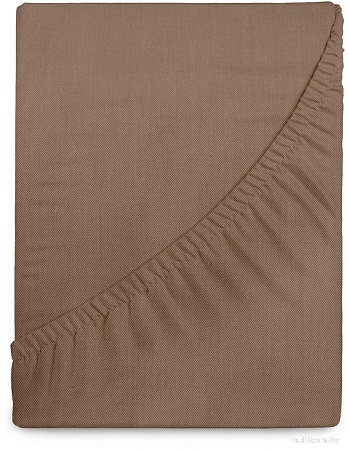 Постельное белье Verossa на резинке 160x200x30 780691 (сатин/Caramel)