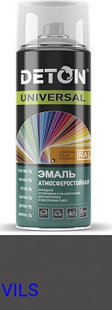 Эмаль Deton Universal Алкидная атмосферостойкая RAL 7043 0.52 л (графитовый)