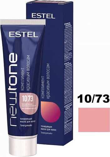 Оттеночная маска Estel Professional Newtone 10/73 Светлый блондин коричнево-золотистый 60 мл