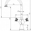 Смеситель ZorG AZR 609 K-1-12 BR