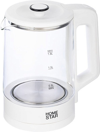 Электрический чайник HomeStar HS-1008 (белый)
