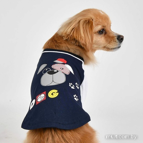 Футболка Puppia Sniffer PAUA-TS1807-NY-M (M, синий)