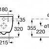 Унитаз Roca Meridian с сиденьем и пневмокрышкой A34624L000+8012A2004