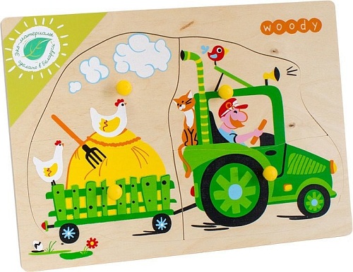 Мозаика/пазл Woody Тракторист 2109