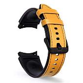 Ремешок Rumi Comfort гибридный для Samsung Galaxy Watch4/5 (20 мм, горчичный)