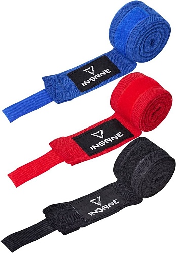 Бинт боксерский Insane Cobra IN22-HW201 (3.5м, черный)