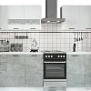 Готовая кухня ДСВ Дуся 2.0 (белый бриллиант/цемент)