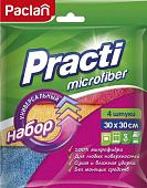 Салфетка хозяйственная Paclan Practi Microfiber 30x30 (4 шт)