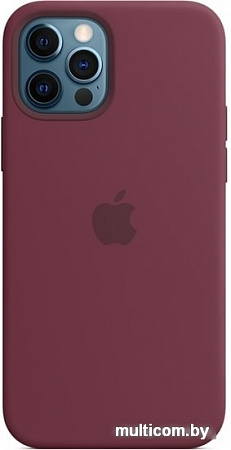 Чехол Apple MagSafe Silicone Case для iPhone 12/12 Pro (сливовый)