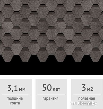 Битумная черепица Docke Pie Premium Шеффилд (фладен)