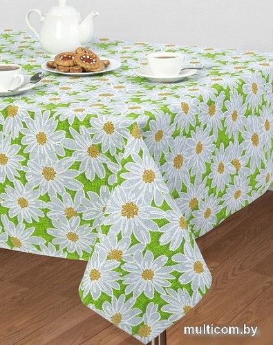 Скатерть АртПостель София зеленый 150x150