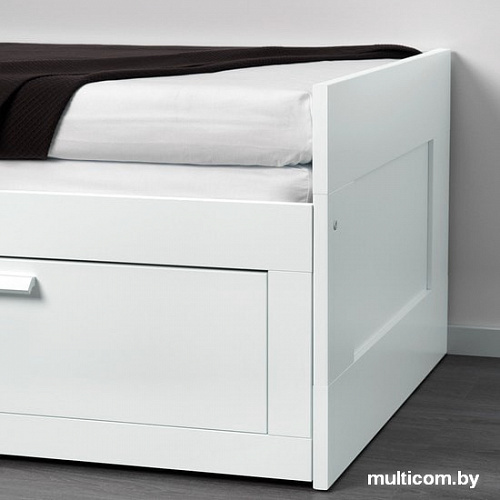 Кровать Ikea Бримнэс 200x80-160 (белый) 603.691.32