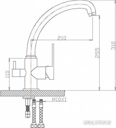 Смеситель ZorG ZR 315 YF