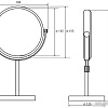 Косметическое зеркало Bemeta Rawell 112201232