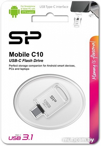 USB Flash Silicon-Power Mobile C10 64GB (белый)