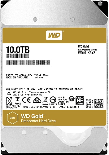 Жесткий диск WD Gold 10TB [WD101KRYZ]