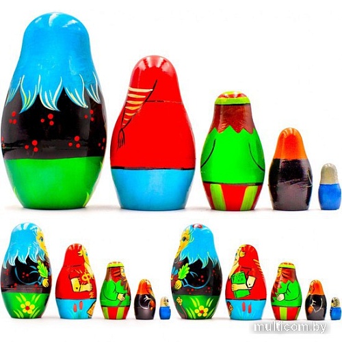 Развивающая игра Брестская Матрешка Приключения Буратино (набор 5 шт)