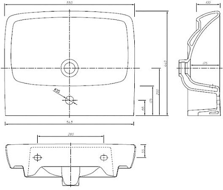 Умывальник Ifo Special 55x44 [RP710115500]