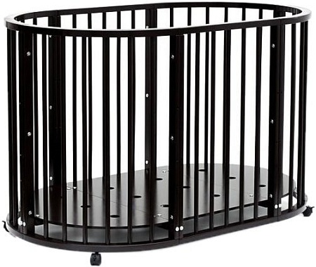 Кроватка-трансформер Bambini М.01.10.14 (темный орех)