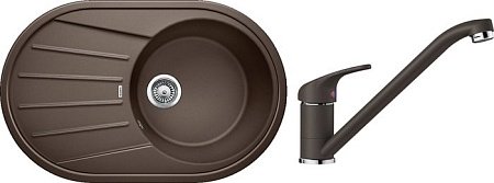 Кухонная мойка Blanco Tamos 45 S (кофе) + Daras Silgranit (кофе)