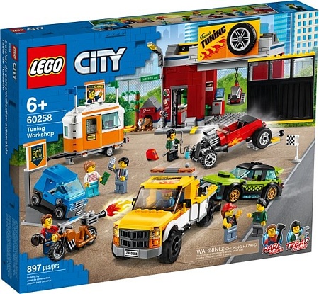 Конструктор LEGO City 60258 Тюнинг-мастерская