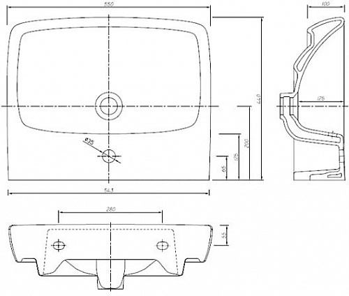 Умывальник Ifo Special 55x44 [RP710115500]