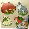 Мозаика/пазл Нескучные игры Дикие животные. Больше-меньше 7913