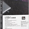 Кабель VCOM CU540M-1.2M USB4 - USB4 (1.2 м, черный)