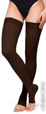 Чулки компрессионные Польза 4001 выше колена 1 кл.к. (р.3 (M), рост1, черный)