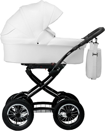 Универсальная коляска Indigo Barbara ECO Classic (2 в 1, be 05/белая кожа)