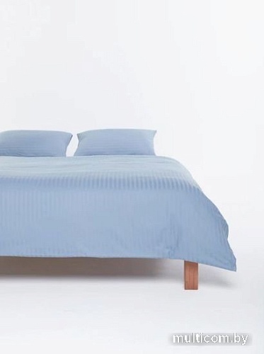 Постельное белье GoodNight Pure Страйп-сатин 2сп 417442 (синий)