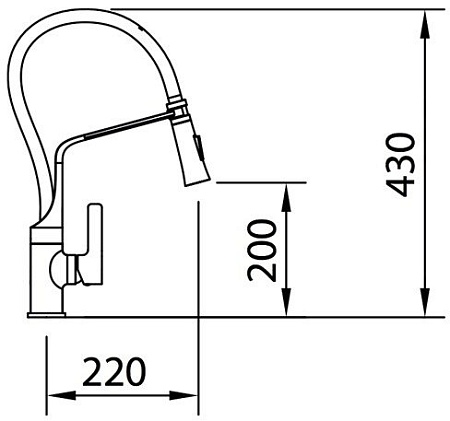 Смеситель Clever Chef 99733 (белый/хром)