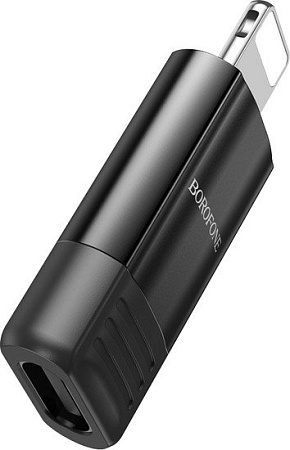 Адаптер Borofone BV18 Lightning - USB Type-C (черный)