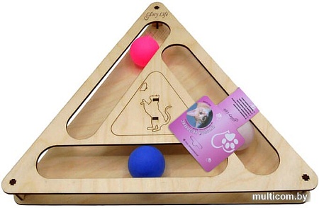 Игрушка для кошек Glory Life Треугольник с шариками 147257