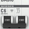 Выключатель автоматический EKF ВА 47-29 2P 6A (C) 4.5кА mcb4729-2-06C