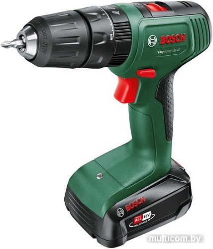 Ударная дрель-шуруповерт Bosch Easy Impact 18V-40 06039D8101 (с 1-им АКБ, кейс)
