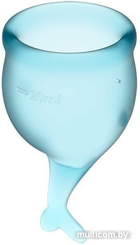 Менструальная чаша Satisfyer Feel Secure (голубой)