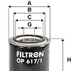Масляный фильтр Filtron OP 617/1