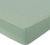 Постельное белье Миланика Фисташка на резинке 140x200 (поплин г/к)