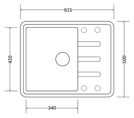 Кухонная мойка ZorG Torino 62 (серый бетон)
