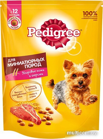 Сухой корм для собак Pedigree для взрослых миниатюрных пород с говядиной 600 г